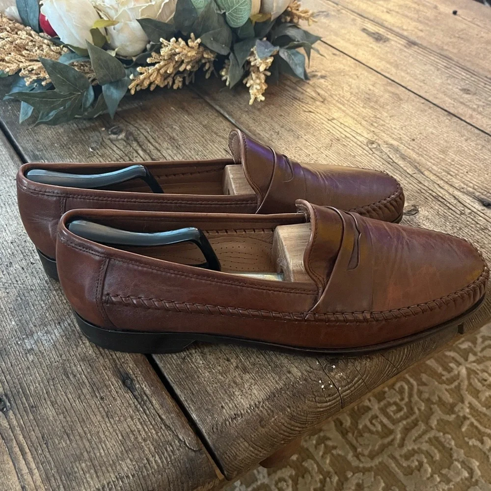 Vintage Bostonian Loafers - Made in Italy - Size 13 - Picture 2 of 7